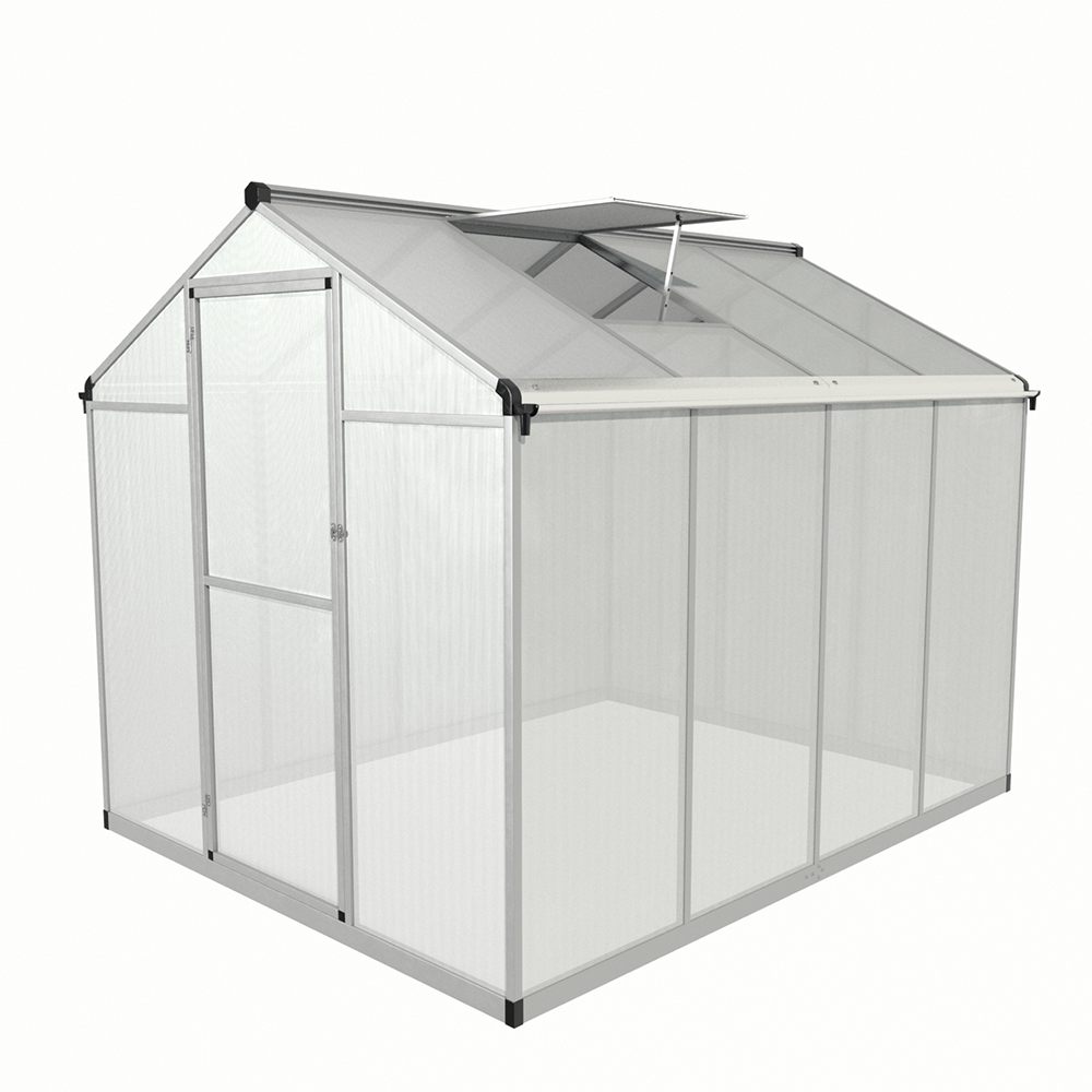190-4 242x190x195cm Transparent Plant Single Hinged Door Green House
